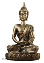 Statue Bouddha dorée 11 cm