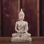 Statue de Bouddha en sable 11 cm pour décoration intérieure