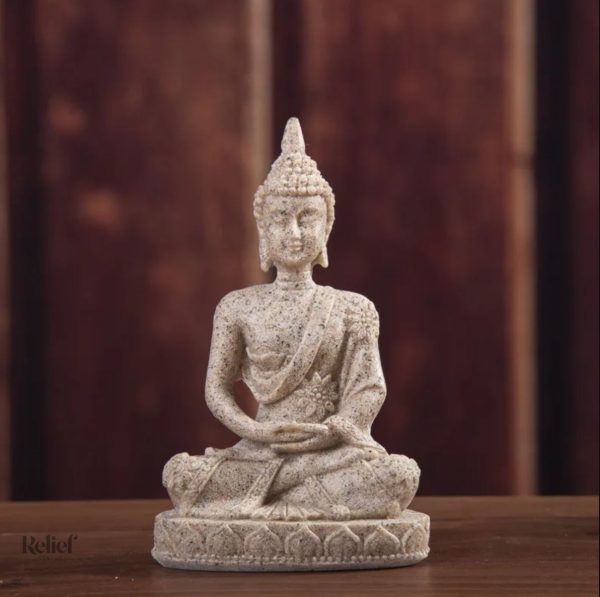 statue-de-bouddha-sable-11-cm-1 Statue de Bouddha en sable 11 cm pour décoration intérieure