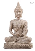 Figurine Bouddha en sable, 11 cm, symbole de sérénité et méditation