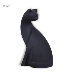Statue contemporaine de chat élégante en décoration