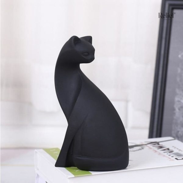 Chat sculpté contemporain pour une touche unique