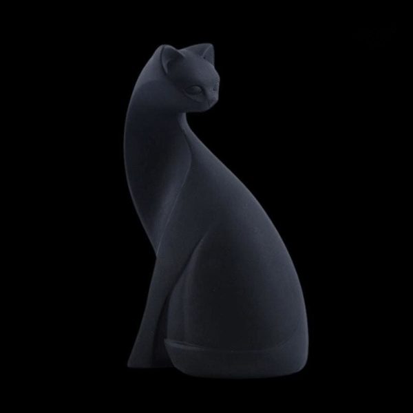 Chat en statue au design minimaliste pour maison chic
