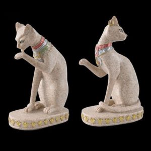 Sculpture chat inspirée de l'Égypte ancienne