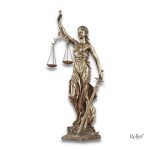 Statue de la Justice Thémis effet bronze 50 cm