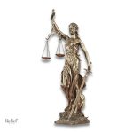 Statue de la Justice Thémis effet bronze 27 cm