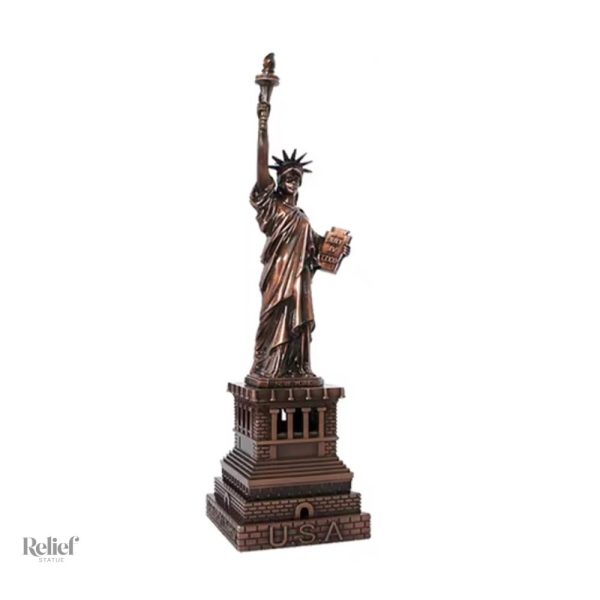 Statue en métal 15 cm, réplique de la liberté, décoration intérieure