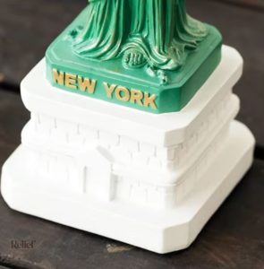 Statue en résine, reproduction de la Liberté, 27 cm