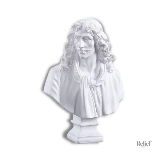 statue-de-moliere-1 Buste de Molière en statue décorative pour collectionneur