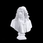 Buste artistique de Molière, idéal pour décoration intérieure