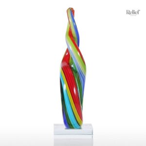 Statue en Verre aux couleurs vibrantes