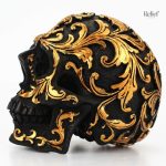 Tête de mort artisanale pour décoration intérieure