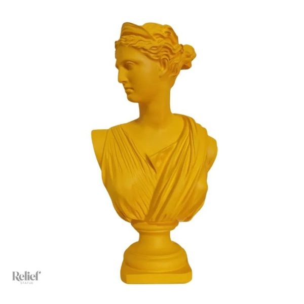 Détail d'une statue Diane Chasseresse, art ancien