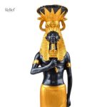 Duo de statues égyptiennes représentant des divinités