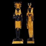 Duo de statues égyptiennes pour un style raffiné