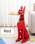 Statue de chien Dobermann pour intérieur