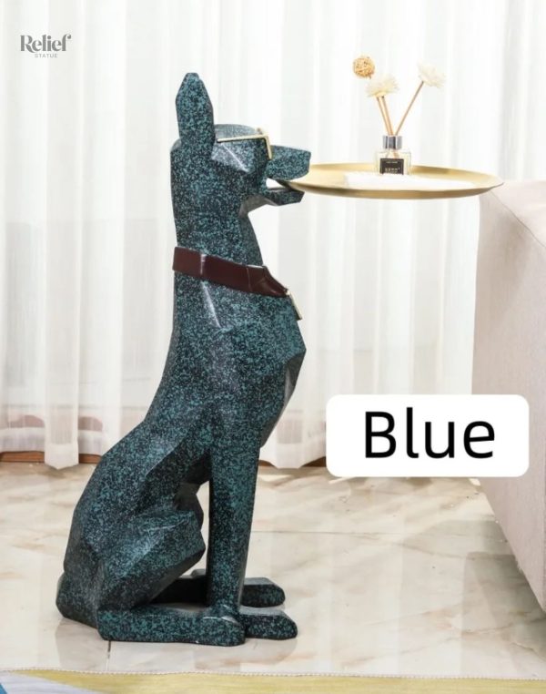 Accessoire design Dobermann, hauteur 74 cm
