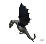 Accessoire de jardin, dragon en résine, compatible avec fontaines