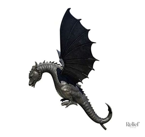 Accessoire de jardin, dragon en résine, compatible avec fontaines