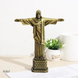 Statue en métal du Christ Rédempteur 18 cm