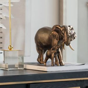 Éléphant décoratif africain, 30 cm de hauteur