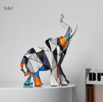 Statue éléphant art déco, 19 cm, décoratif et élégant