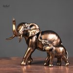 Éléphant en statue dorée pour la décoration intérieure