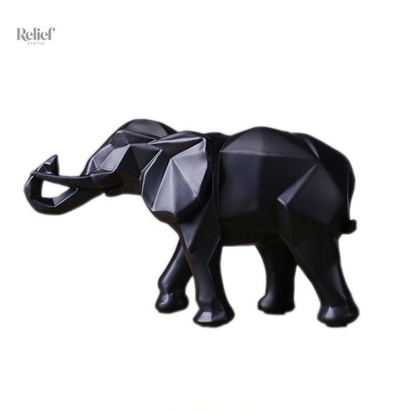 Éléphant en origami, 15 cm, art décoratif asiatique