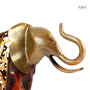 Éléphant en métal, pièce unique pour décoration intérieure