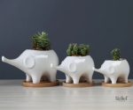 Statue en porcelaine éléphant pour décoration intérieure
