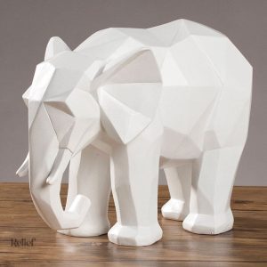 Sculpture résine éléphant de grand format