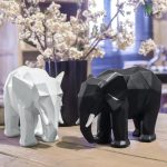 Statue d'éléphant grande taille en résine