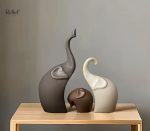 Éléphant décoratif style nordique pour intérieur moderne
