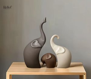 Éléphant décoratif style nordique pour intérieur moderne