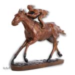 Statue cheval élancé Deluxe en sculpture artistique