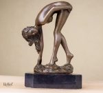 Statue en bronze femme nue 19 cm design artistique