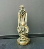 Statue déco femme nue, 15 cm, art méticuleux et stylisé