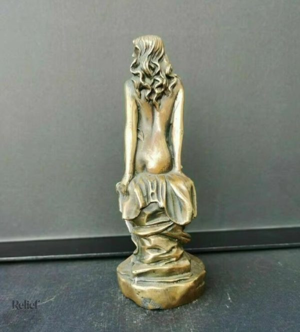 Statue déco femme nue, 15 cm, art méticuleux et stylisé