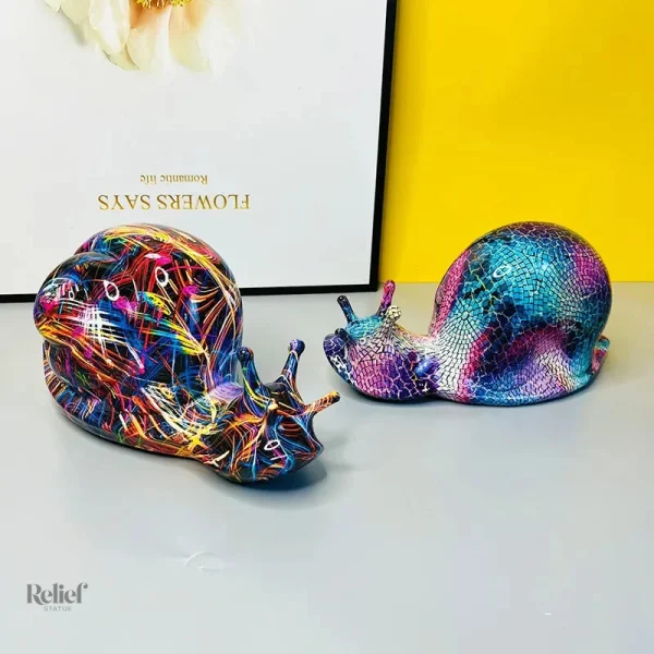 Statue originale d'escargot pour maison