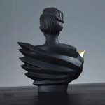 Femme en sculpture, art moderne