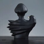 Statue moderne, femme art décoratif