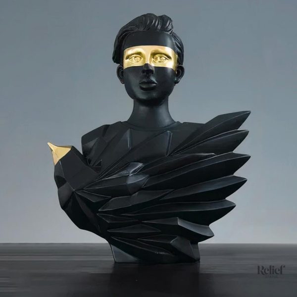 Femme sculptée, style contemporain