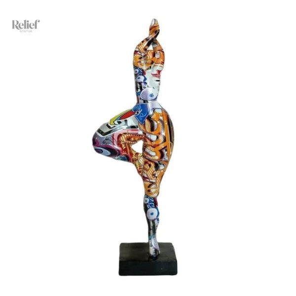 Statue d'art féminine, 46 cm de hauteur