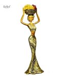 Figurine dame vintage 31 cm pour décoration intérieure