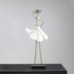 55 cm de statue vintage femme, élément décoratif