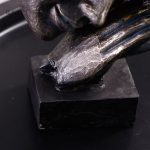 Art déco statue femme 22 cm en bronze