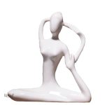 Figurine de yoga femme, symbole de paix
