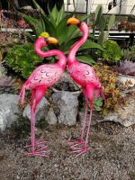 Statue Flamant Rose en métal 66 cm à l'unité