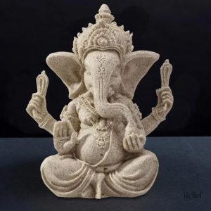 Statue Ganesh 9 cm en résine artisanale