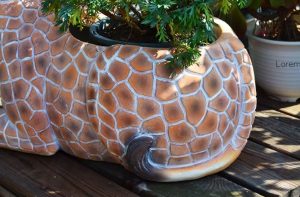 Girafe d'extérieur, statue 49 cm, ajout charmant au jardin